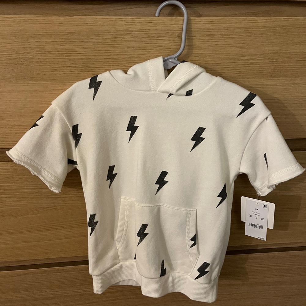 Toddler Boys Size 2T Short Sleeve Hoodie